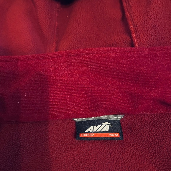 Avia burgundy fleece lined jacket Sz M - Picture 4 of 5